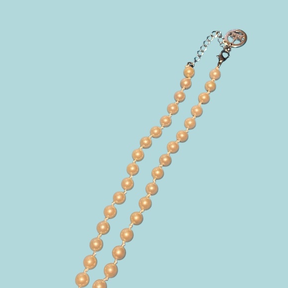 Crown Trifari Faux Pearl Rhinestone Drop Necklace - Picture 11 of 13